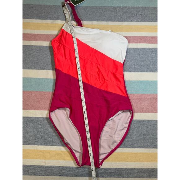 NWT, Eomenie One Shoulder One Piece Bathing Suit Sz Small - Picture 3 of 7